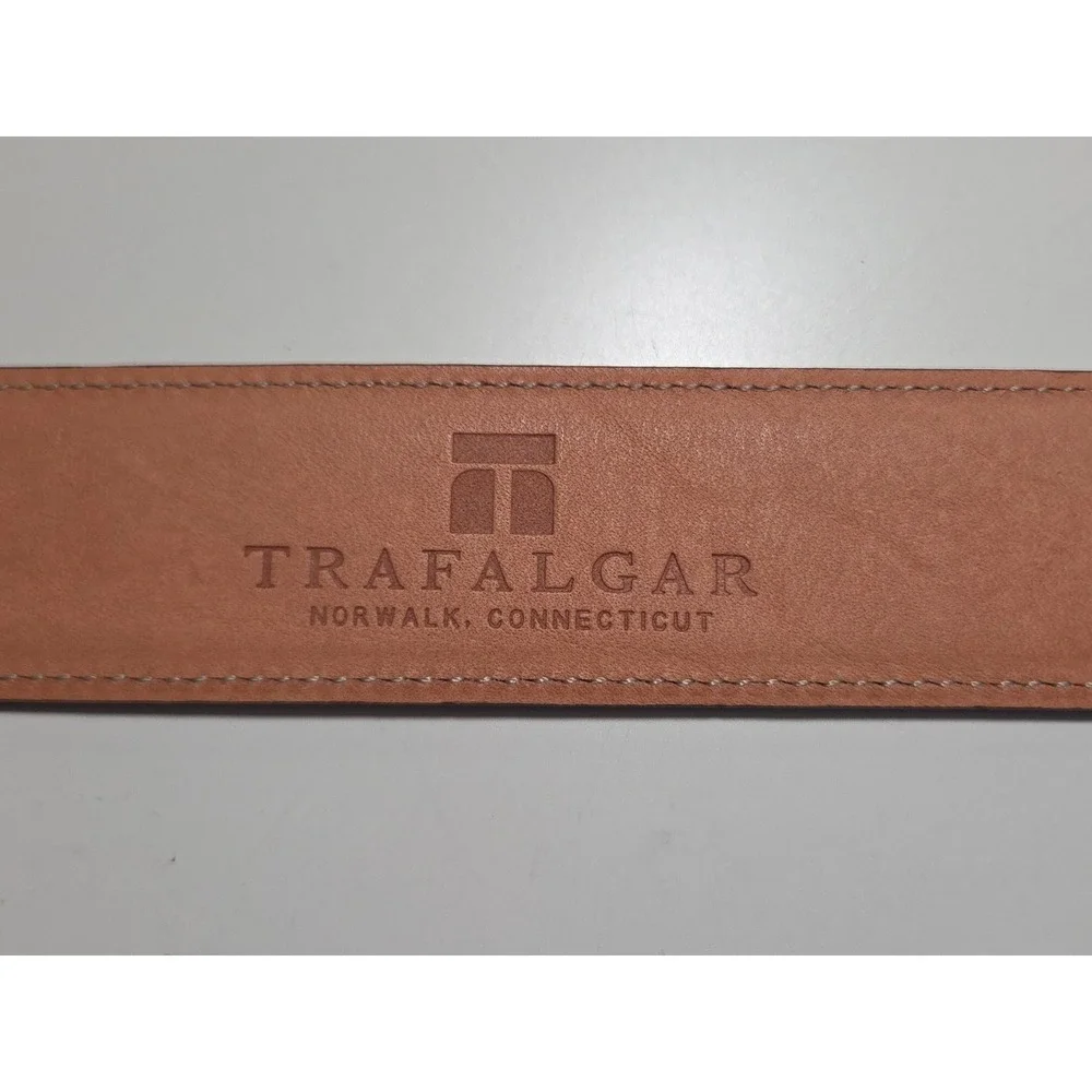 NEW Trafalgar 'Cortina' Leather Belt - Honey Maple - Size 42‎